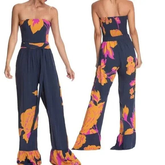 Maaji Pants - Maaji NWOT Blue Marigold Garden Jumpsuit Size S